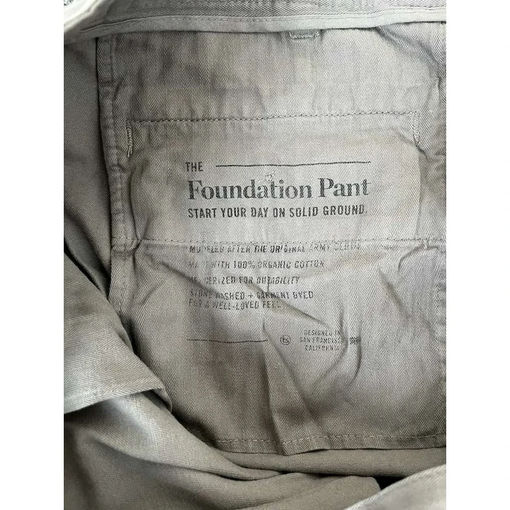 Taylor Stitch‎ Pants Men 32(38x31) Gray The Democratic Foundation Chino Straight